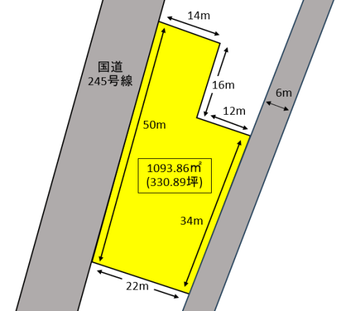 《貸地》日立市大みか町４丁目２２番地内